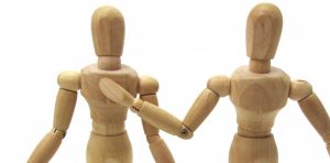 漫才をする人形