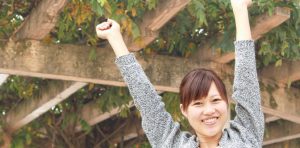 ポジティブな女性