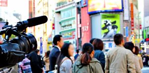 エキストラの撮影